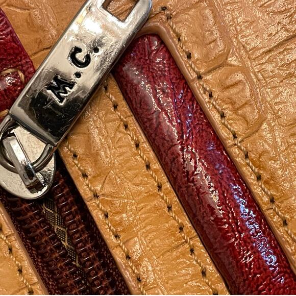 M.C. Marc Chantal Faux Leather Western Shoulder Handbag - Picture 10 of 11